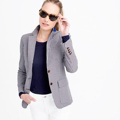 J.Crew Rhodes blazer in micro gingham