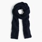 J.Crew Cable scarf in Italian wool-blend