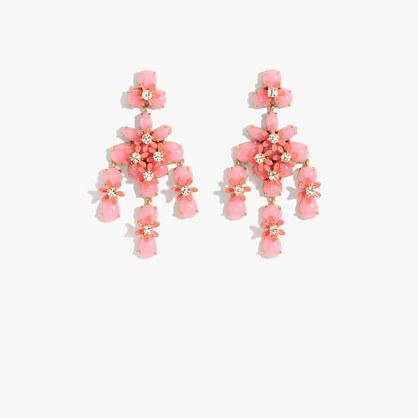J.Crew Floral cascade earrings