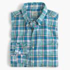 J.Crew Secret Wash shirt in light blue plaid