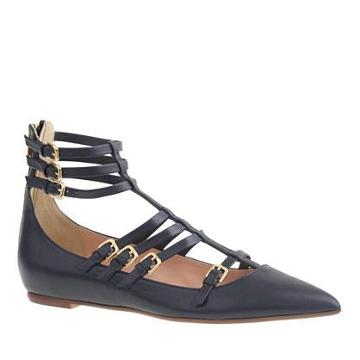 J.Crew T-strap cage flats
