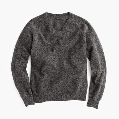 J.Crew Marled lambswool V-neck sweater