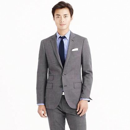J.Crew Ludlow suit jacket in Italian tick-weave wool-cotton