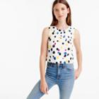 J.Crew Collection clip-dot top in cotton
