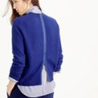 J.Crew Wool back-zip sweater