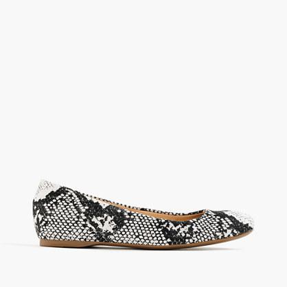 J.Crew Cece Italian-made ballet flats in printed canvas