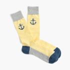 J.Crew Anchor print socks