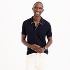 J.Crew Pima cotton open-collar sweater-polo