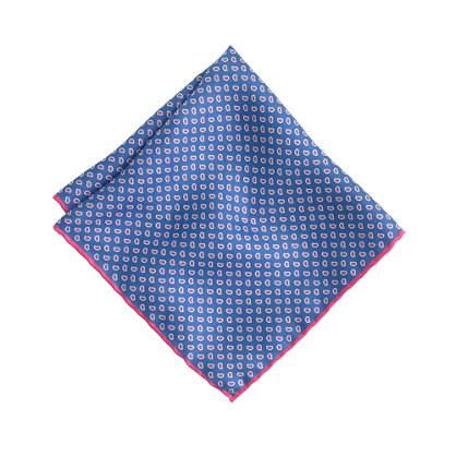 J.Crew Linen pocket square in paisley