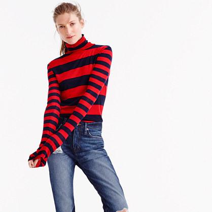 J.Crew J.Crew for NET-A-PORTER® 10 percent turtleneck T-shirt in stripe