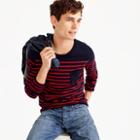 J.Crew Long-sleeve T-shirt in fine stripe