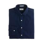 J.Crew Albiate 1830 for J.Crew Ludlow spread-collar shirt in indigo Italian cotton