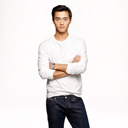 J.Crew Tall broken-in long-sleeve pocket tee