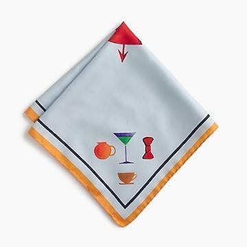 J.Crew Paul Feig&trade; for J.Crew silk pocket square in heart print