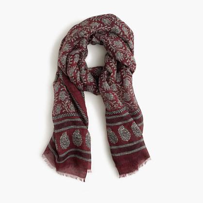 J.Crew Drake's® lightweight scarf in batik print