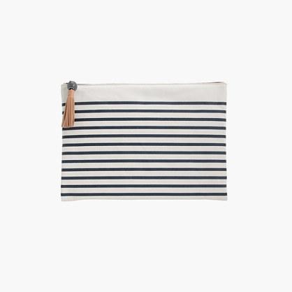 J.Crew Striped water-resistant bag
