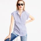 J.Crew Tall short-sleeve popover in shirting stripe