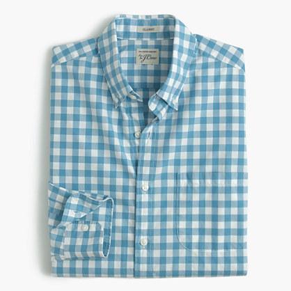 J.Crew Secret Wash shirt in blue gingham