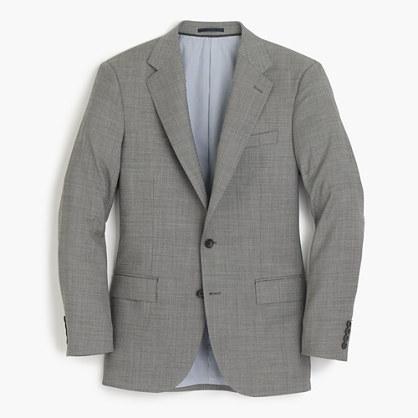 J.Crew Ludlow wide-lapel suit jacket in grey Italian worsted wool