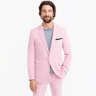 J.Crew Ludlow unlined suit jacket in pink Italian cotton oxford
