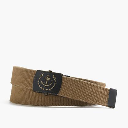 J.Crew Braided fabric anchor belt