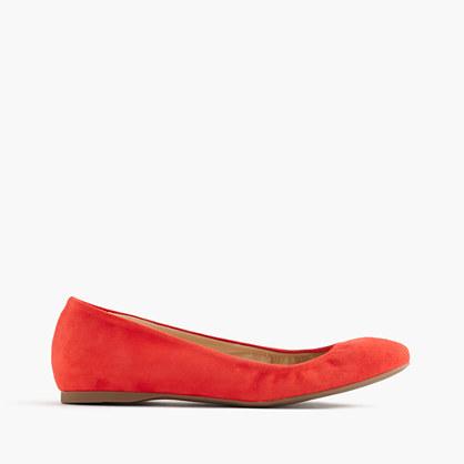 J.Crew Cece Italian-made ballet flats in suede