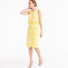 J.Crew Collection tiered dress in warm sun Austrian lace