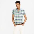J.Crew Short-sleeve oxford shirt in plaid