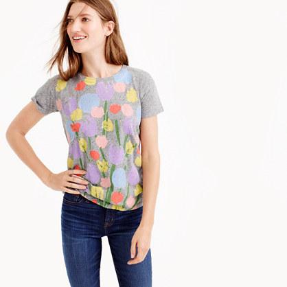 J.Crew Michael De Feo™ for J.Crew painted tulips T-shirt