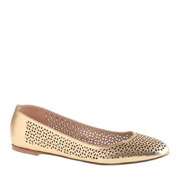 J.Crew Nora perforated ballet flats