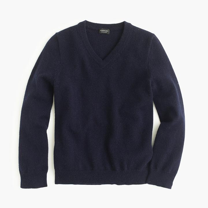J.Crew Kids' cashmere V-neck sweater