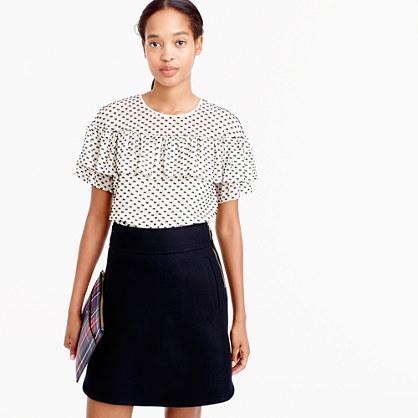 J.Crew Edie top in textured clip dot