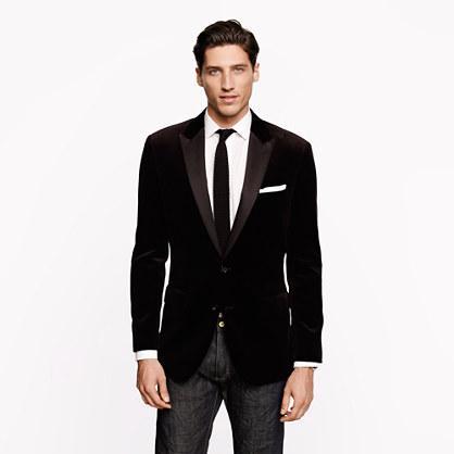 J.Crew Ludlow tuxedo jacket in velvet