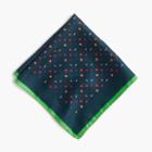 J.Crew Silk pocket square in eclectic print