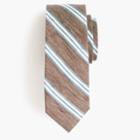 J.Crew Silk-linen tie in variegated stripe