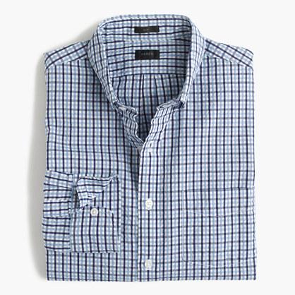 J.Crew Seersucker shirt in blue tattersall