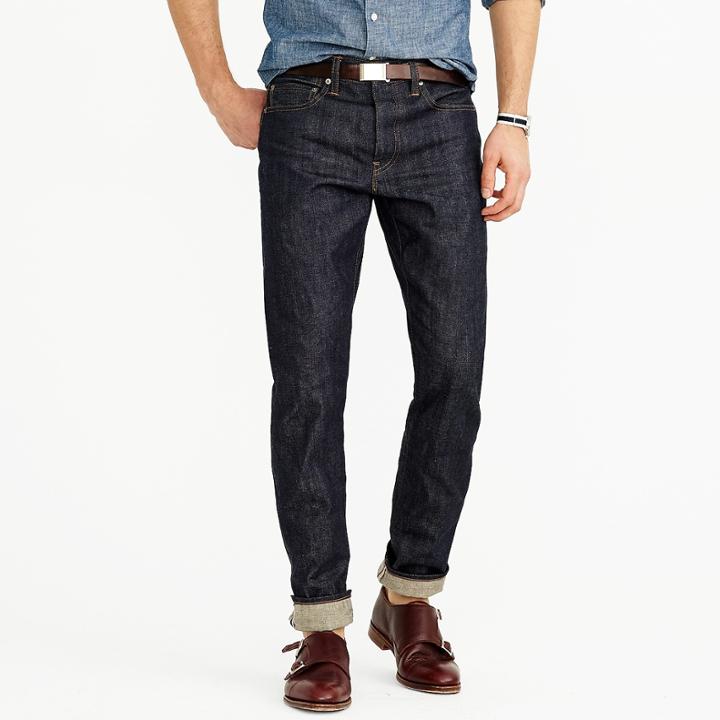 J.Crew 770 Straight-fit jean in raw selvedge denim