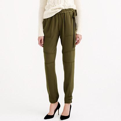 J.Crew Collection satin side-tie pant