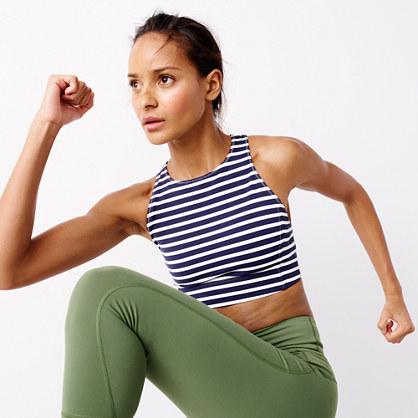 J.Crew New Balance for J.Crew performance crop top in stripe