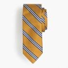 J.Crew Silk tie in yellow wide stripe
