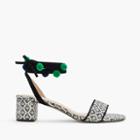 J.Crew Ikat ankle-wrap sandals