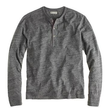 J.Crew Tall flagstone marled henley