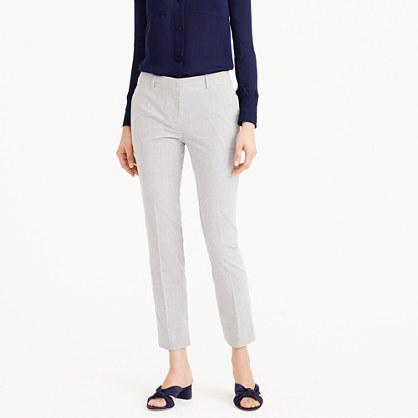 J.Crew Cropped trouser in seersucker