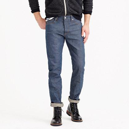 J.Crew Wallace & Barnes slim raw selvedge jean