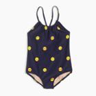 J.Crew Girls' one-piece swimsuit in emojis