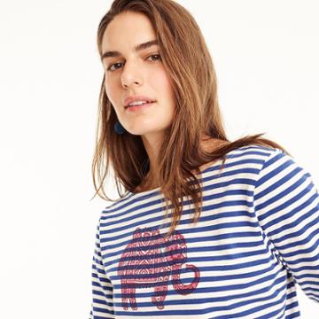 J.Crew SZ Blockprints for J.Crew elephant T-shirt