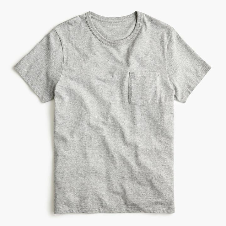 J.Crew Garment-dyed slub cotton crewneck T-shirt