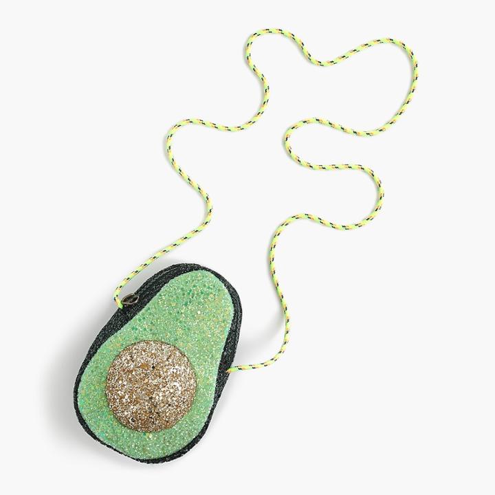 J.Crew Girls' glitter avocado bag