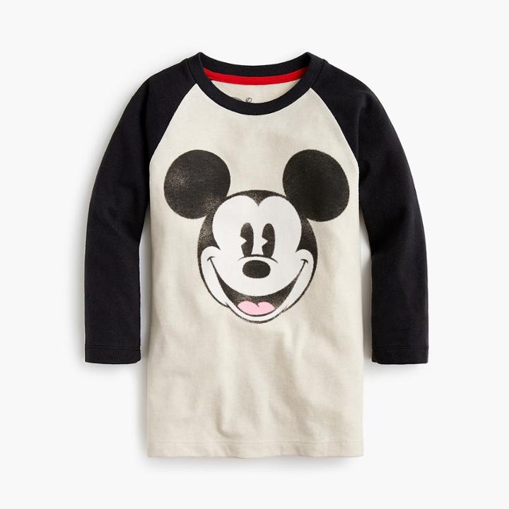 J.Crew Kids' Disney for crewcuts Mickey Mouse baseball T-shirt