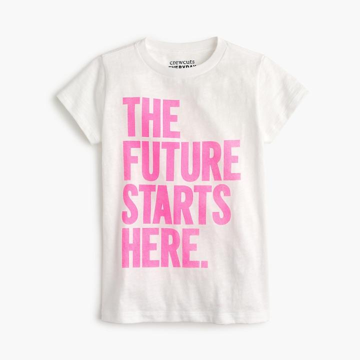 J.Crew Girls' the future starts here T-shirt